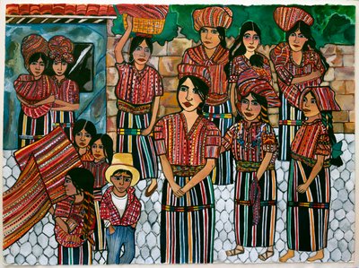 Guatemalteekse meisjes, Solola door Hilary Simon