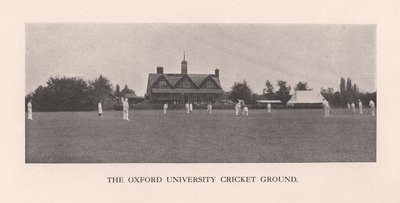 The Parks, cricketveld van de Universiteit van Oxford, 1912 door Hills and Saunders