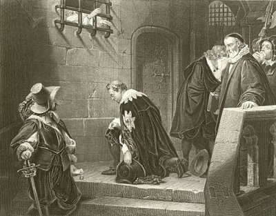 De graaf van Strafford gaat naar de executie door Hippolyte Delaroche