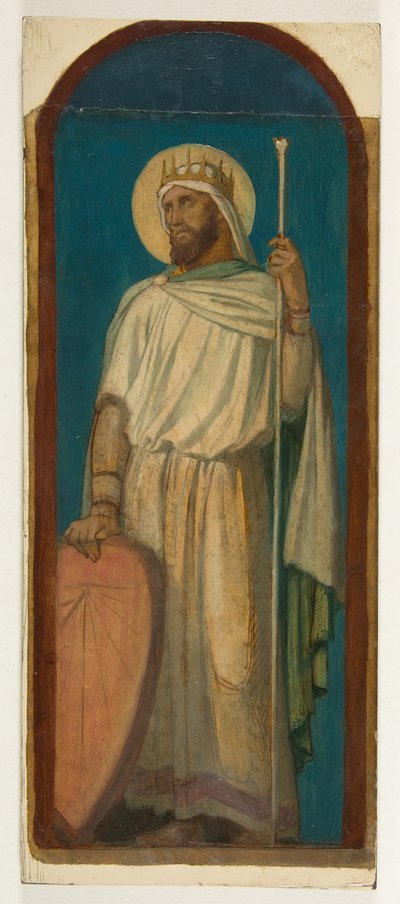 Hiskia, König von Juda door Hippolyte Flandrin