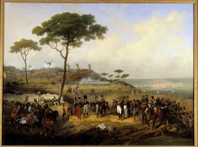 Expeditie vanuit Spanje in 1823: Verovering van de verschansingen van Santa Margarita voor de Coruña op 5 juli door Hippolyte Lecomte