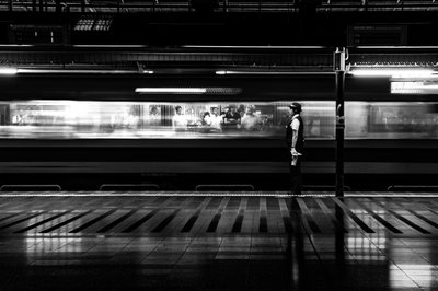 Beweging van de stadstrein door Hiroaki Kuroda