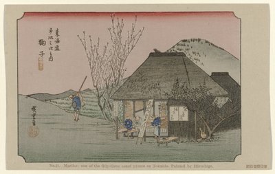 Mariko door Hiroshige (I) , Utagawa