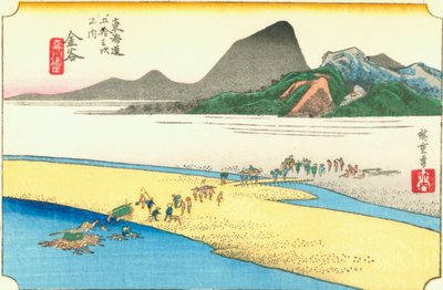 Kanaya door Hiroshige