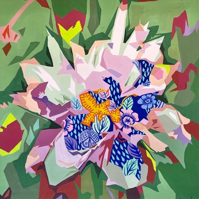 Floraal Abstract #2 door Holly Boruck