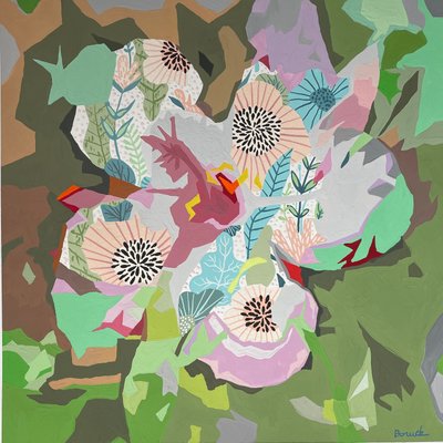 Floraal Abstract #5, 2023 door Holly Boruck