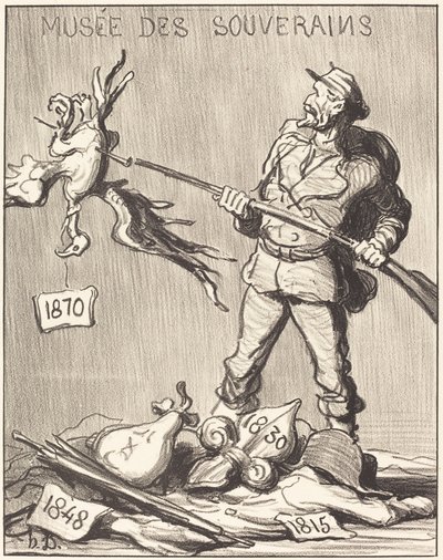 Wie is er aan de beurt? door Honoré Daumier
