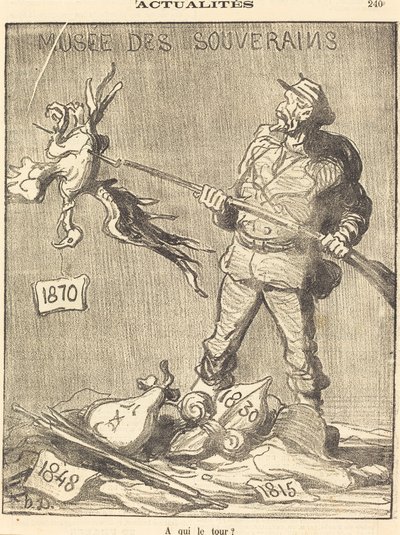 Wie is de volgende? door Honoré Daumier