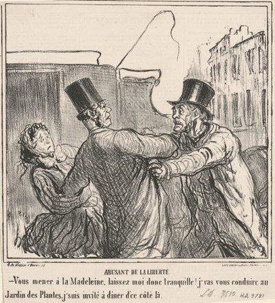 Misbruik van vrijheid door Honoré Daumier