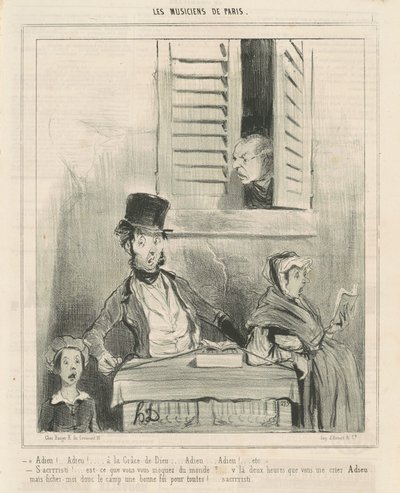 Vaarwel! ... In godsnaam ... door Honoré Daumier