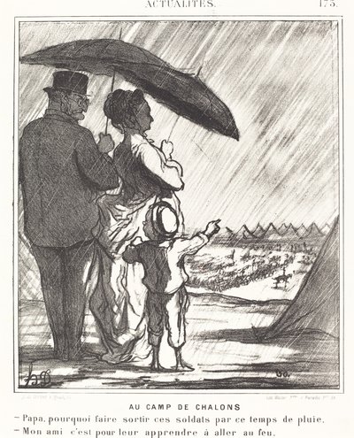 In het Kamp van Chalons door Honoré Daumier