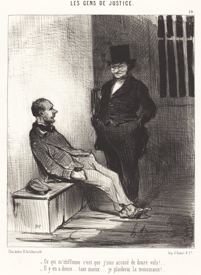 Wat me dwarszit is... twaalf diefstallen!... door Honoré Daumier