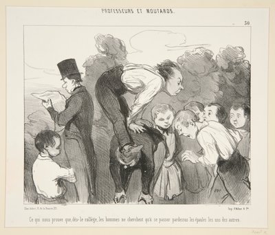 Ce qui nous prouve que, des le college door Honoré Daumier