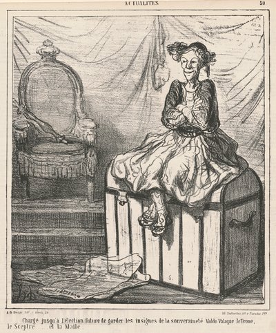 Belast ... met het Bewaken van de Tekenen van Soevereiniteit door Honoré Daumier