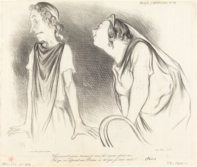 Charmant... trekt alle harten achter zich aan... door Honoré Daumier