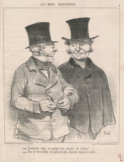 Hoe draag je nog geen talma? ... door Honoré Daumier