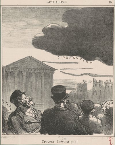 Hij zal sterven! Hij zal niet sterven! door Honoré Daumier