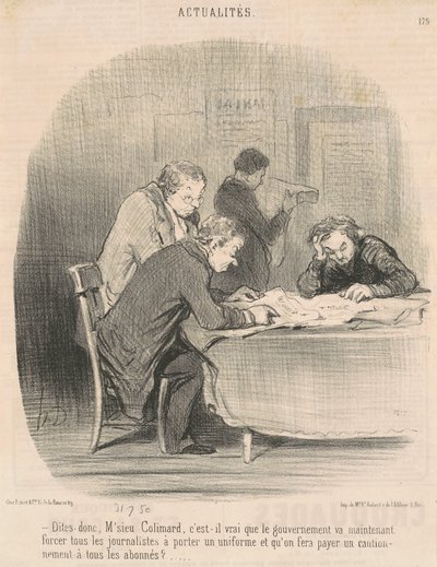 Zeg eens, meneer Colimard ... door Honoré Daumier