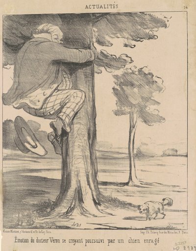 Emotie van dokter Véron ... door Honoré Daumier