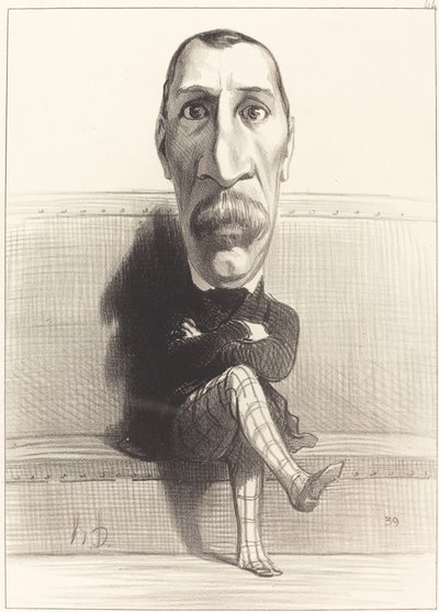 Eus. Isidore Buvignier door Honoré Daumier