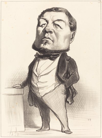 F.J. Ducoux door Honoré Daumier