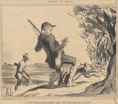 Moet een dier zo dom zijn door Honoré Daumier
