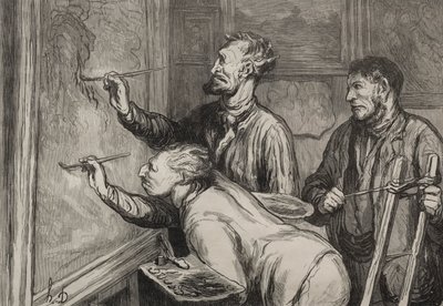 De Laatste Hand Leggen door Honoré Daumier