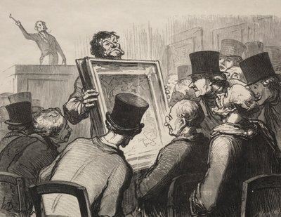 Hotel Bouillon: Beeldenthousiastelingen door Honoré Daumier