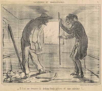 Je moet me vinden ... drie stukken ... door Honoré Daumier