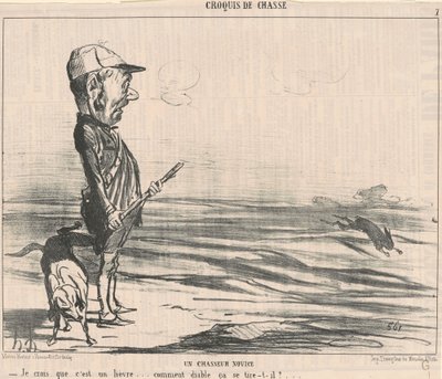 Ik denk dat het een haas is ... door Honoré Daumier