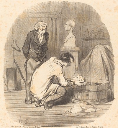 De kunstenaar - Dat is klaar!... door Honoré Daumier