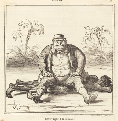 De orde heerst in Jamaica door Honoré Daumier