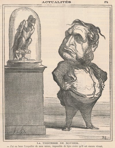 Het verdriet van Rouher door Honoré Daumier
