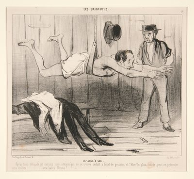 De droge les. Na drie maanden van deze oefening door Honoré Daumier