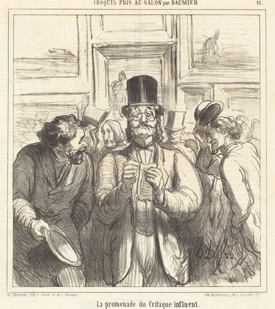 De wandeling van de invloedrijke criticus door Honoré Daumier
