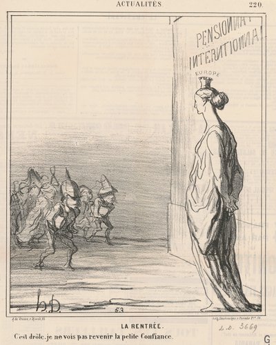 De terugkeer door Honoré Daumier