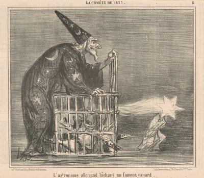 De Duitse astronoom die een eend loslaat door Honoré Daumier
