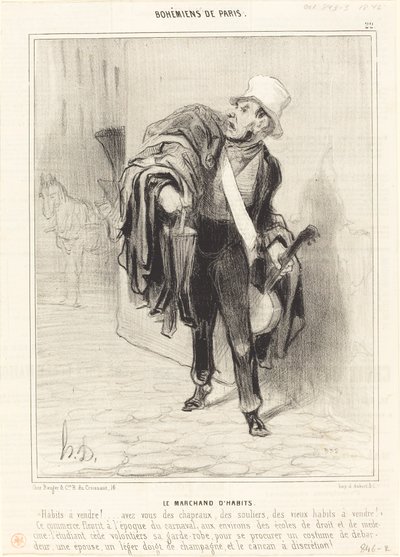 De Kleermaker door Honoré Daumier