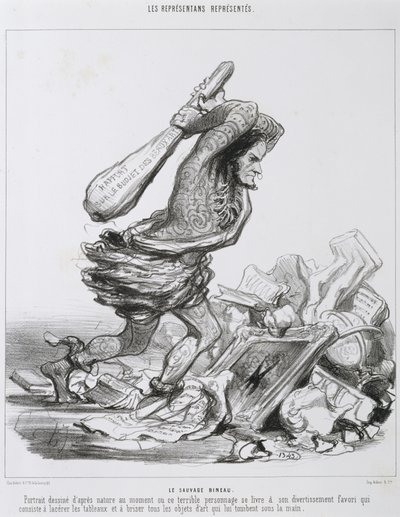 Le Sauvage Bineau door Honoré Daumier
