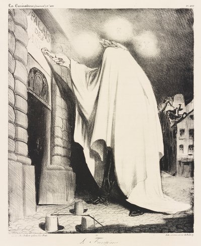 Le fantôme door Honoré Daumier