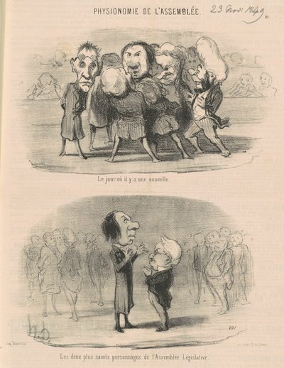 De dag dat er nieuws is door Honoré Daumier