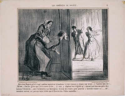 De Comedians van de Maatschappij - Zeg Baptiste, wat hebben ze... door Honoré Daumier