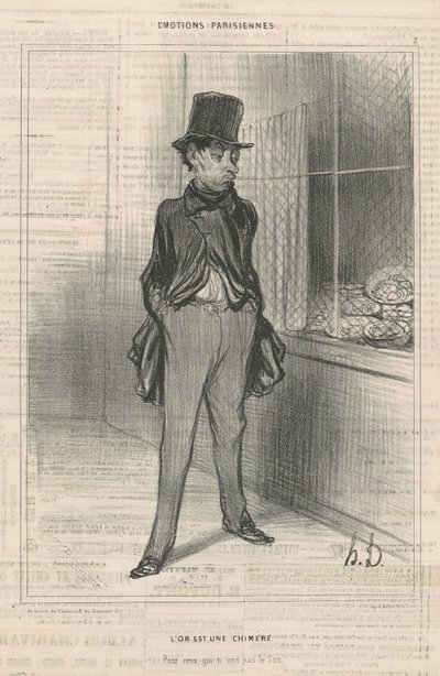 Goud is een illusie door Honoré Daumier