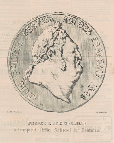 Louis-Philippe, laatste koning der Fransen door Honoré Daumier