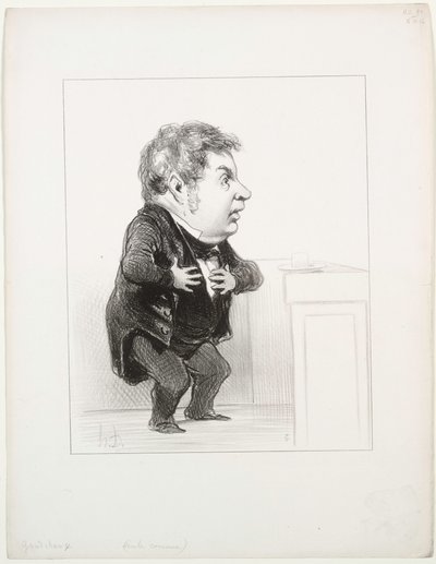 Michel Goudchaux door Honoré Daumier
