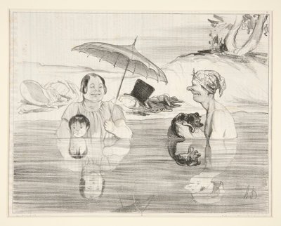 Mme. Greluche: Oh Gustave, qu door Honoré Daumier