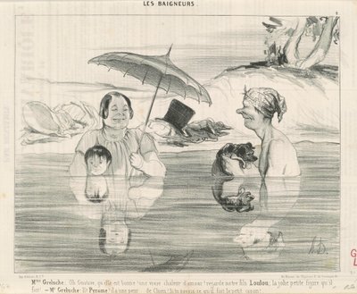 Mevrouw Greluche: Oh Gustave, wat is ze goed! door Honoré Daumier