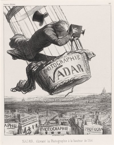 Nadar verheft de Fotografie tot de Hoogte van de Kunst door Honoré Daumier