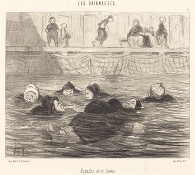 Naiaden van de Seine door Honoré Daumier