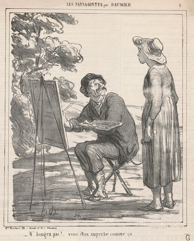 Beweeg niet! ... door Honoré Daumier